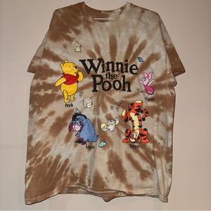 Disney Winnie the Pooh Brown Tie-Dye Kids Tee